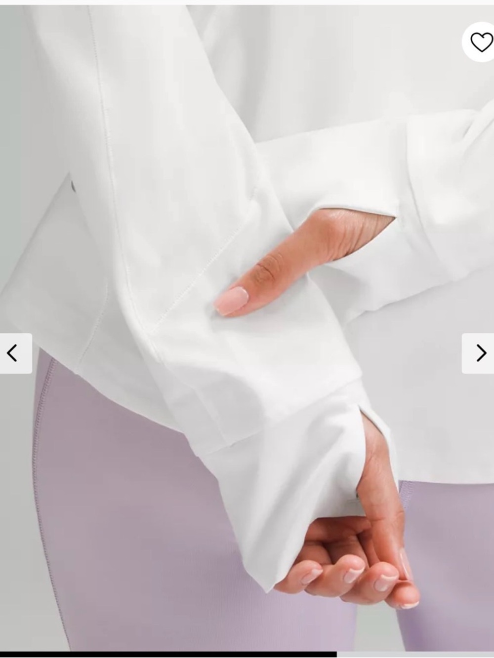 Lululemon Mist Over Windbreaker Jacket | White | Size 6 - Picture 5 of 16